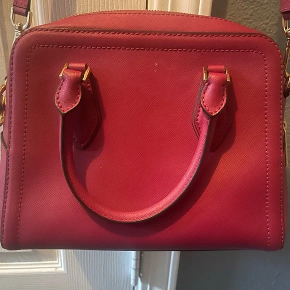 Michael Kors Burgundy Leather Satchel - Picture 4 of 4